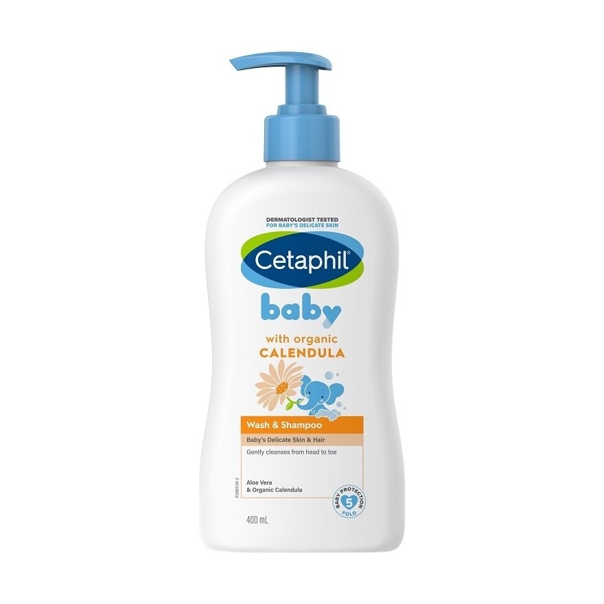 Baby Wash & Shampoo With Organic Calendula 400ML