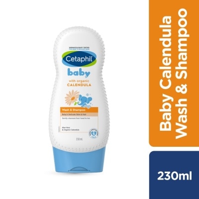 CETAPHIL Baby Wash & Shampoo With Organic Calendula 230ML