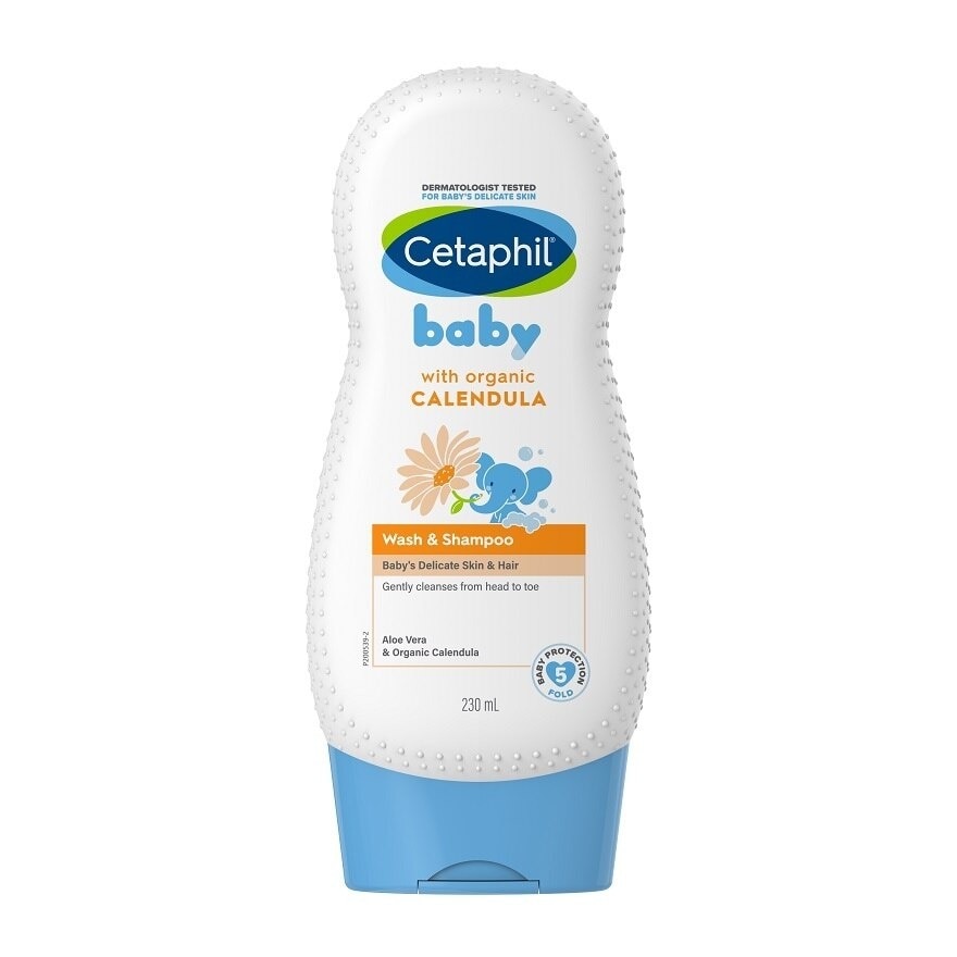 Baby Wash & Shampoo With Organic Calendula 230ML