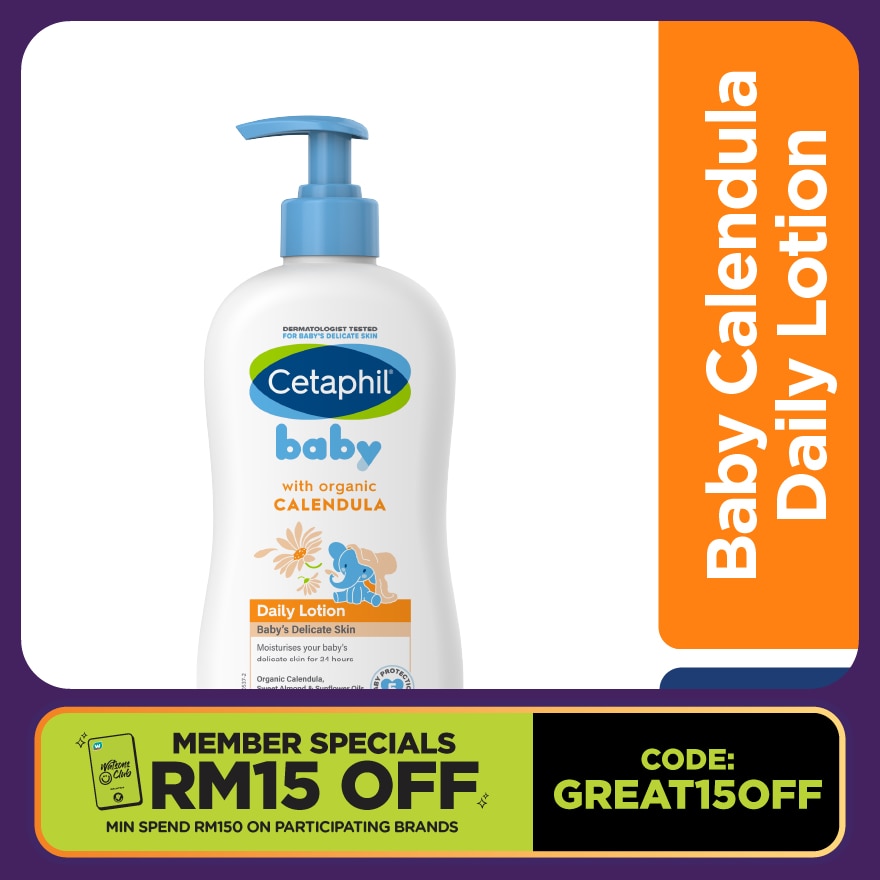 Baby Daily Lotion With Organic Calendula 400ML