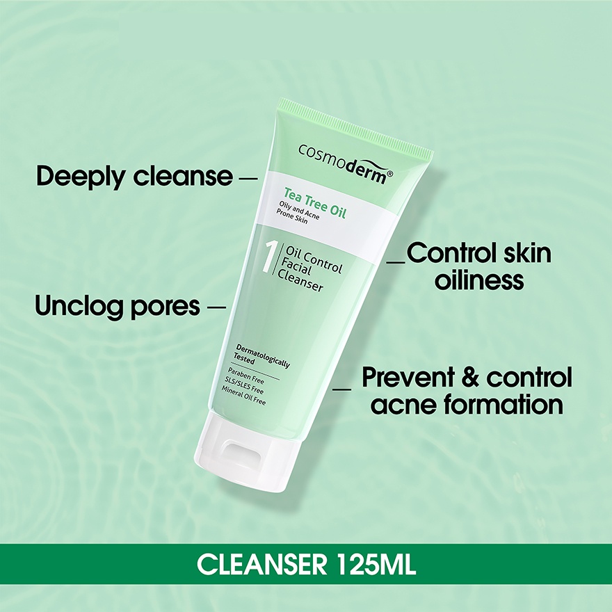 Tea Tree Oil Facial Cleanser Twin Pack (2x125ml) image