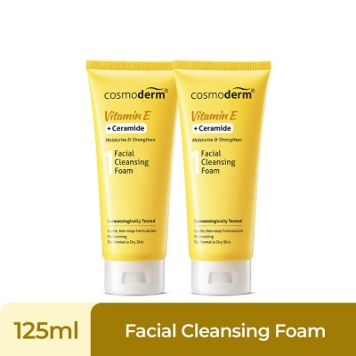 COSMODERM Vitamin E Facial Cleansing Foam Twin Pack(2x125ml)