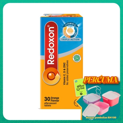REDOXON - Redoxon Triple Action Vitamin C, D & Zinc Effervescent Orange 30’S