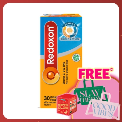 REDOXON Redoxon Triple Action Vitamin C, D & Zinc Effervescent Orange 30’S