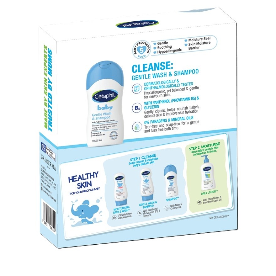 Baby Gentle Wash & Shampoo 50ML x 2 image