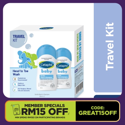 CETAPHIL Baby Gentle Wash & Shampoo 50ML x 2