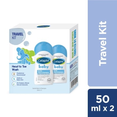 CETAPHIL Baby Gentle Wash & Shampoo 50ML x 2