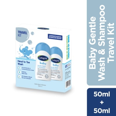 CETAPHIL Baby Gentle Wash & Shampoo 50ML x 2