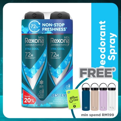 REXONA Men Xtra Cool Spray  2x135ml