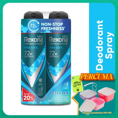 REXONA - Men Xtra Cool Spray  2x135ml