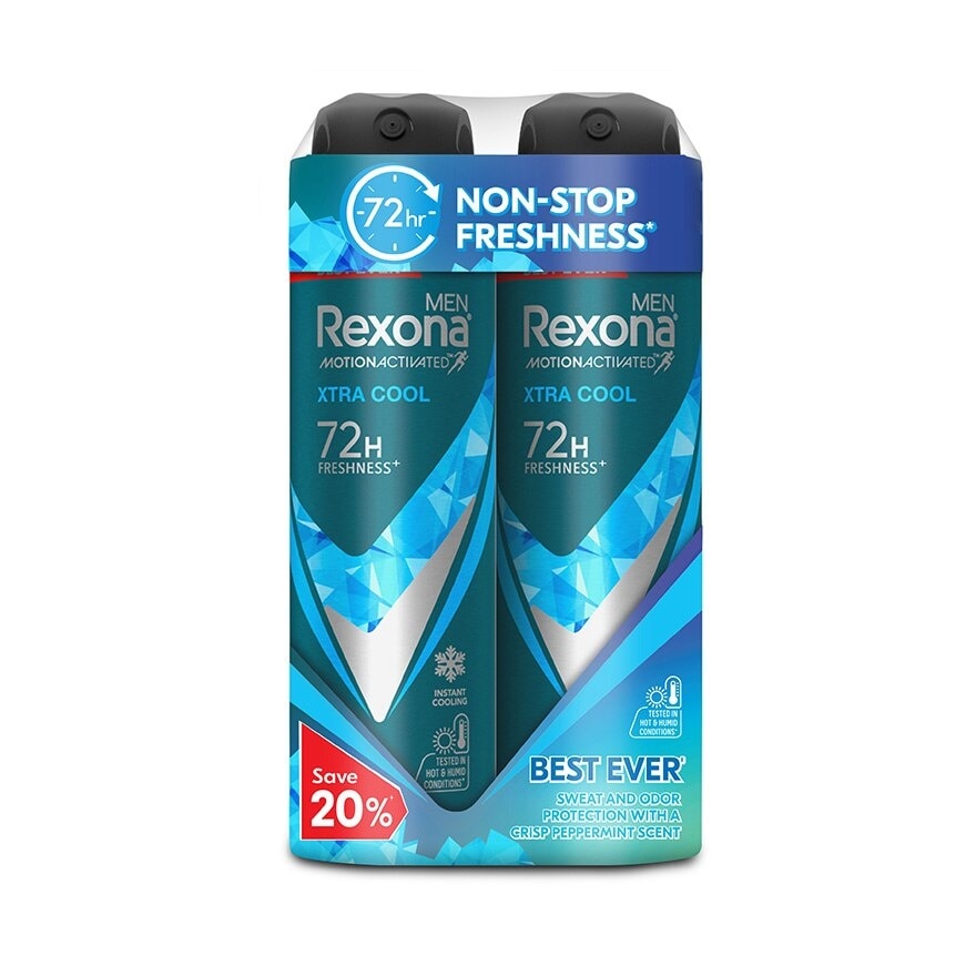 Men Xtra Cool Spray  2x135ml