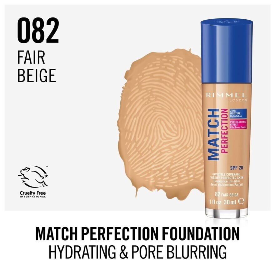 Match Perfection Foundation 82 Fair Beige 1's