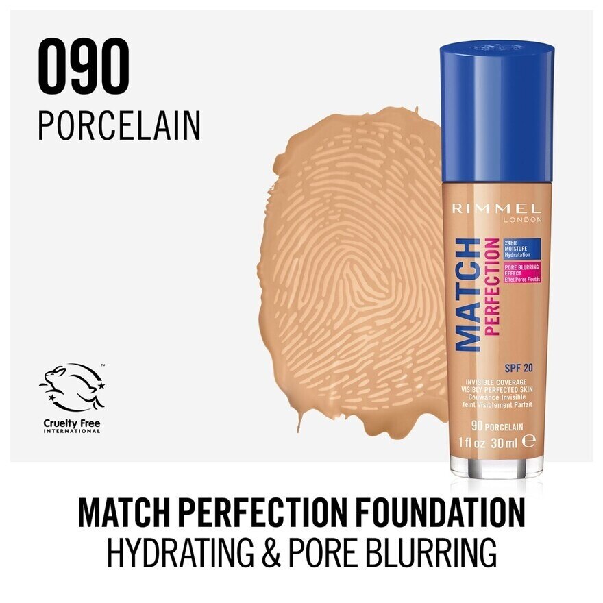 Match Perfection Foundation 90 Porcelain 1's