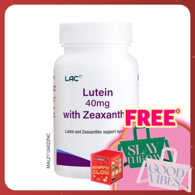 LAC Lutein 40mg With Zeaxanthin Softgel 30s