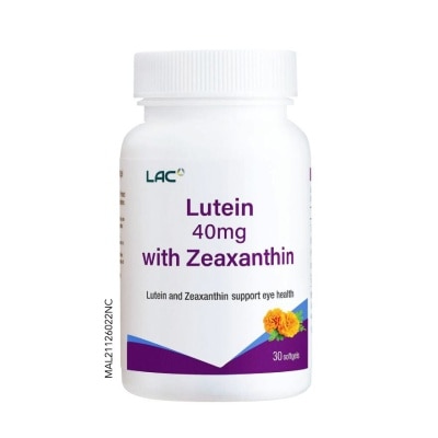 LAC Lutein 40mg With Zeaxanthin Softgel 30s