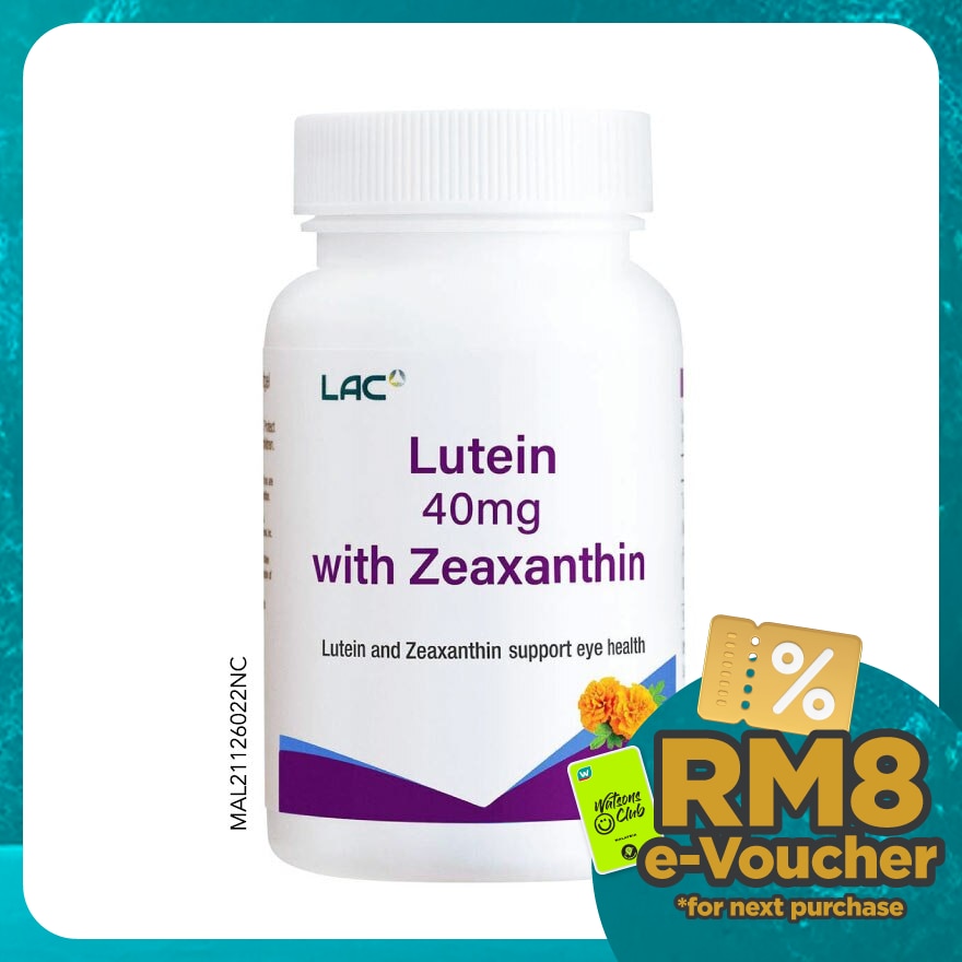 Lutein 40mg With Zeaxanthin Softgel 30s