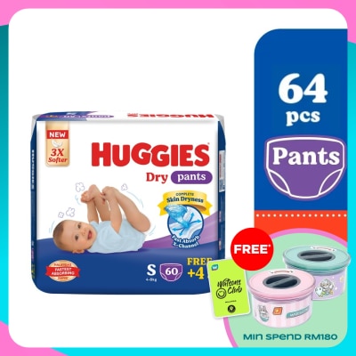 HUGGIES HUGGIES Dry Pants Diapers S 64s