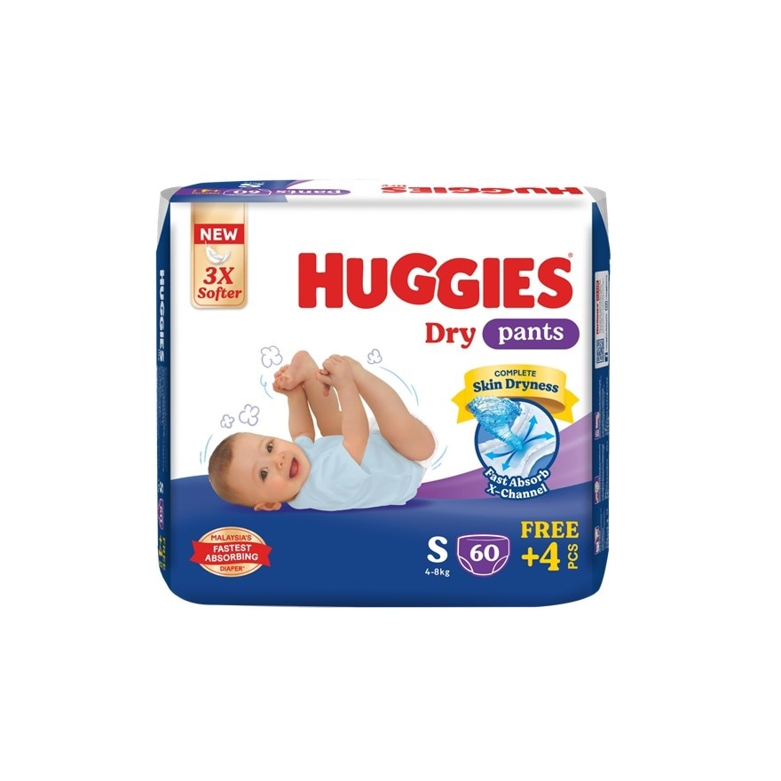 HUGGIES Dry Pants Diapers S 64s