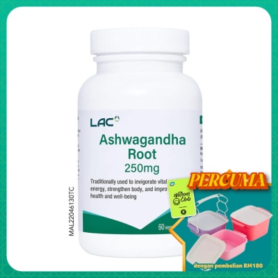 LAC - Ashwagandha Root 250mg Capsule 60s