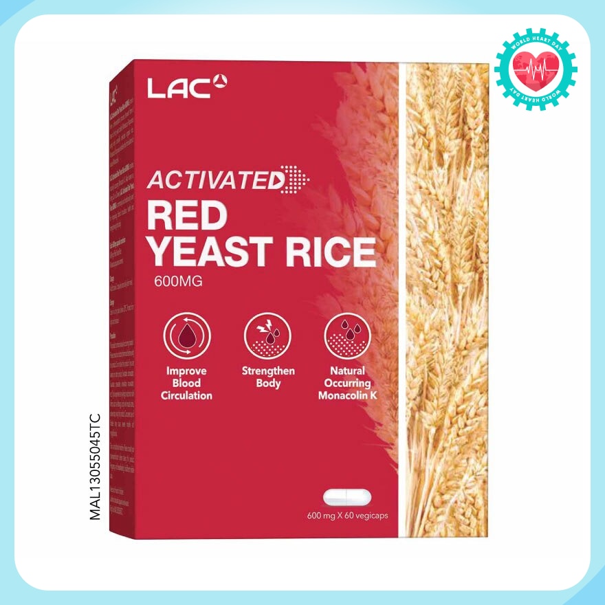 Red Yeast Rice 600mg Vegicap 60s