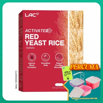 LAC - Red Yeast Rice 600mg Vegicap 60s