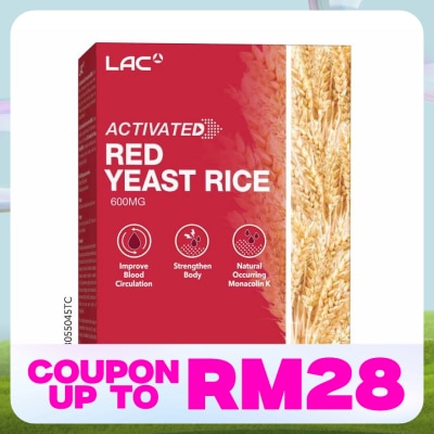 LAC Red Yeast Rice 600mg Vegicap 60s