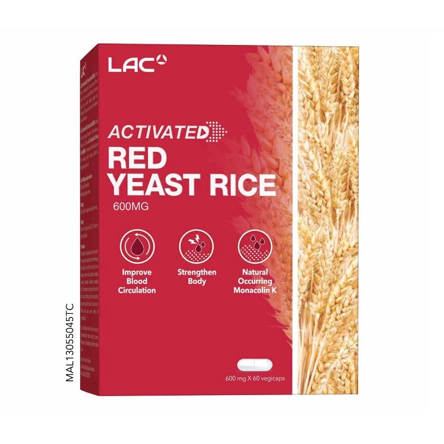 Red Yeast Rice 600mg Vegicap 60s