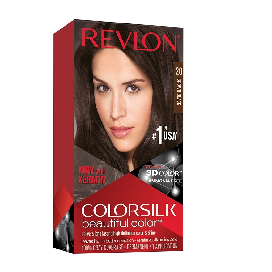 Color Silk 20 Brown Black 1s image