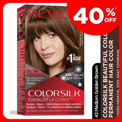 REVLON Color Silk Hair Color Medium Golden Brown 1's
