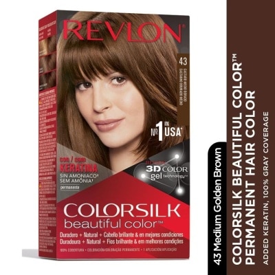 REVLON Color Silk Hair Color Medium Golden Brown 1's