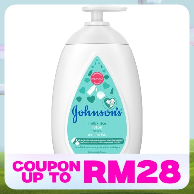 JOHNSON'S Baby Milk + Rice Lotion 500ml