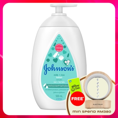 JOHNSON'S - Baby Milk + Rice Lotion 500ml