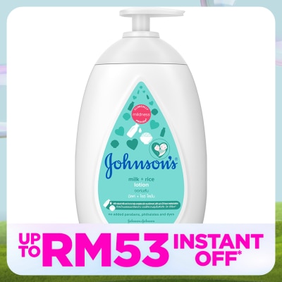 JOHNSON'S Baby Milk + Rice Lotion 500ml