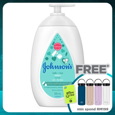 JOHNSON'S Baby Milk + Rice Lotion 500ml