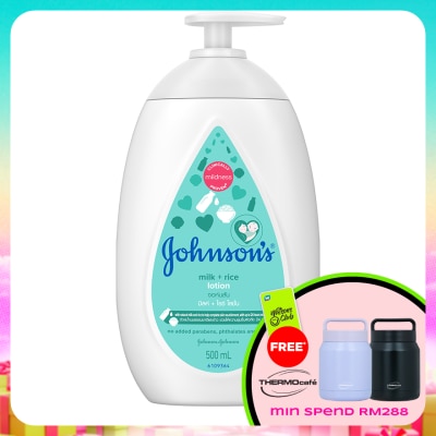 JOHNSON'S - Baby Milk + Rice Lotion 500ml