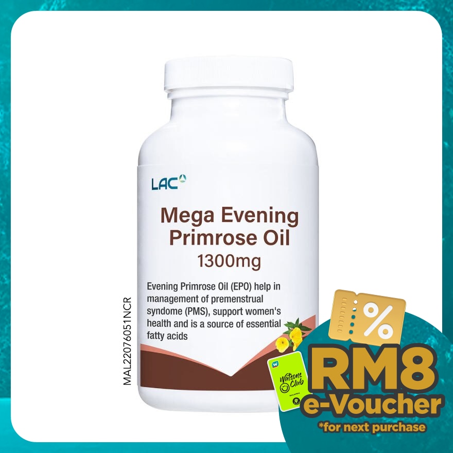 Mega Evening Primrose Oil 1300mg Softgel 90s