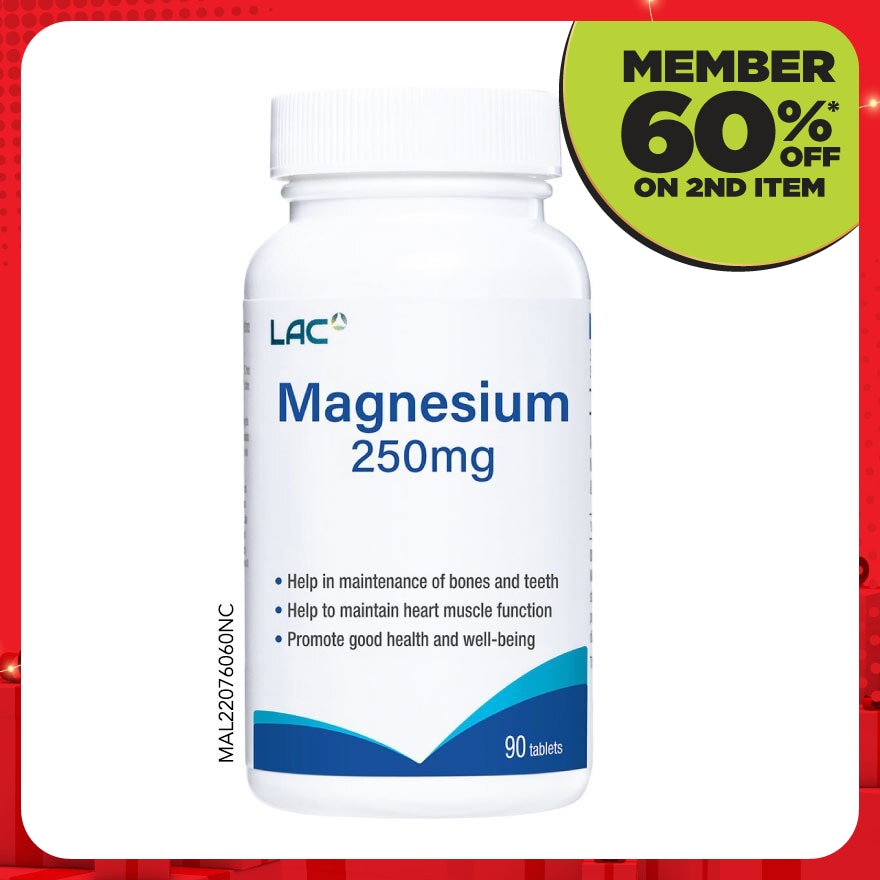 Magnesium 250mg Tablet 90s