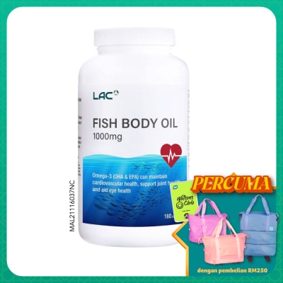LAC - Fish Body Oil 1000Mg  1000Softgel 180s
