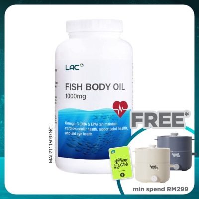 LAC Fish Body Oil 1000Mg  1000Softgel 180s