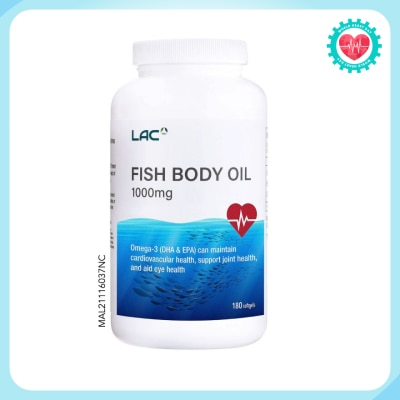 LAC Fish Body Oil 1000Mg  1000Softgel 180s