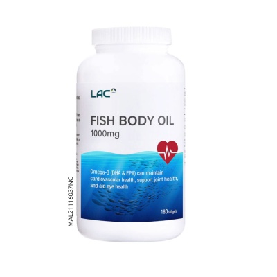 LAC Fish Body Oil 1000Mg 1000Softgel 180s