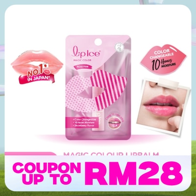 MENTHOLATUM LIPCARE Magic Color Rose Pink Strawberry 2g