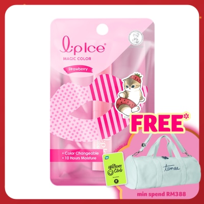 MENTHOLATUM LIPCARE Magic Color Rose Pink Strawberry 2g (Mofusand)