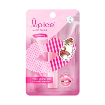 MENTHOLATUM LIPCARE Magic Color Rose Pink Strawberry 2g (Mofusand)