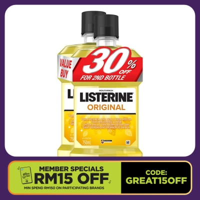 LISTERINE Listerine Original 750ML Twin Pack