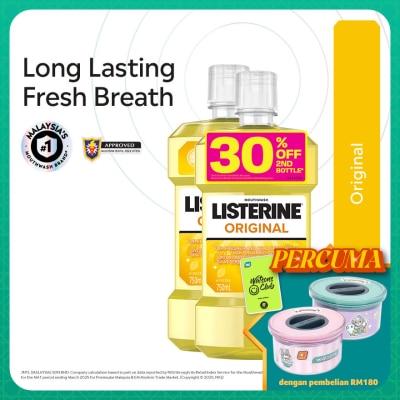 LISTERINE Listerine Original 750ML Twin Pack