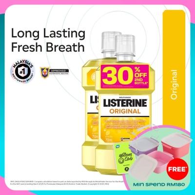 LISTERINE Listerine Original 750ML Twin Pack