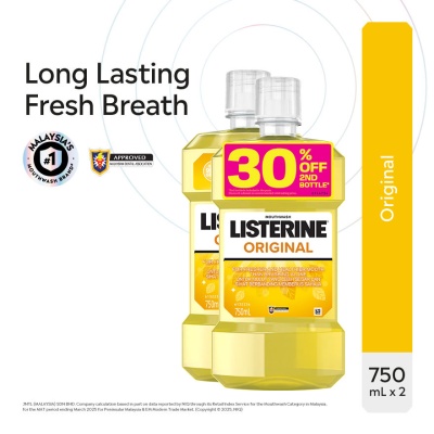 LISTERINE - Listerine Original 750ML Twin Pack image