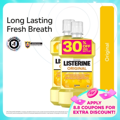 LISTERINE - Listerine Original 750ML Twin Pack