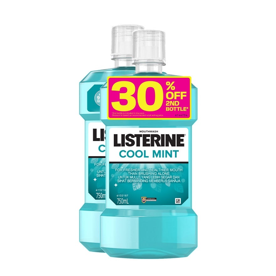 Listerine Cool Mint 750ml Twin Pack